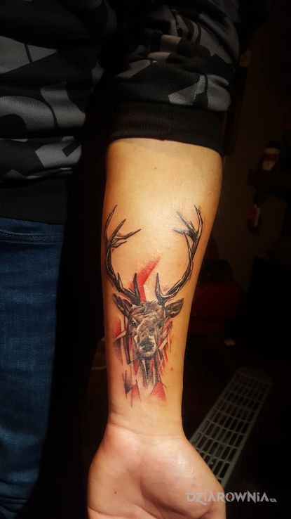 Tatuaż jelonek  - zwierzęta