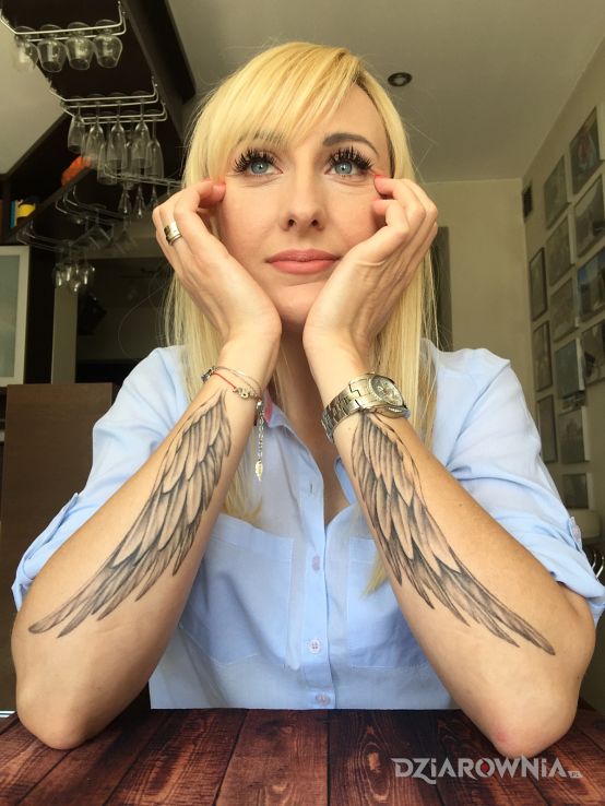 Tatuaż skrzydła - anioły