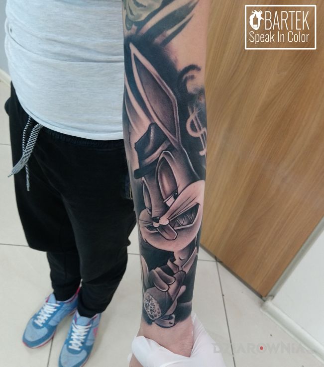 Tatuaż królik - postacie