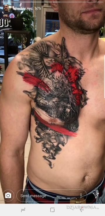 Tatuaż husar trash polka - patriotyczne