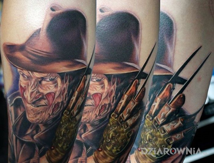 Tatuaż freddie kruger 5 - twarze