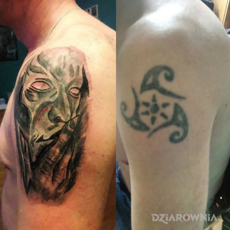 Tatuaż maska - twarze