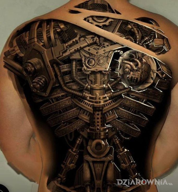 Tatuaż mechanika - realistyczne
