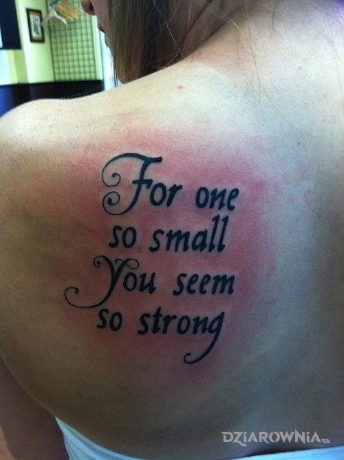 Tatuaż napis - napisy