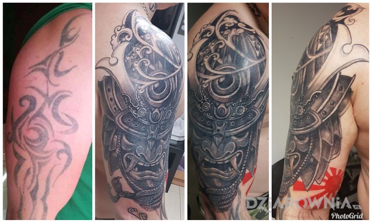 Tatuaż samuraj - japońskie