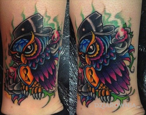 Tatuaż sówka - zwierzęta