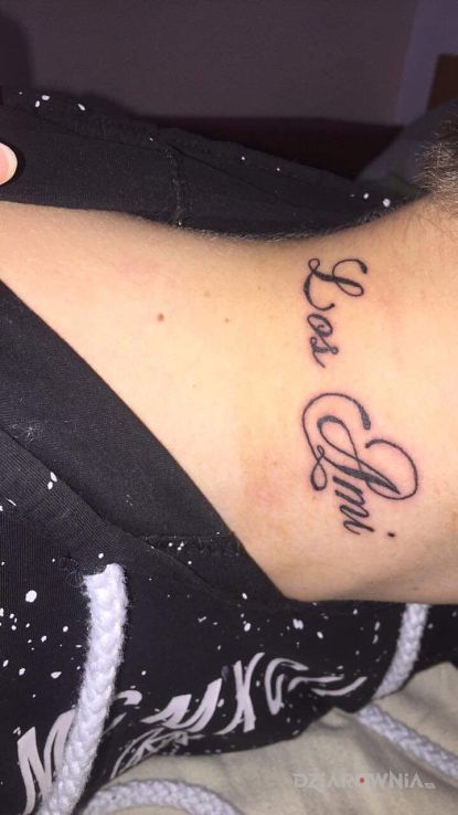 Tatuaż los ami - napisy