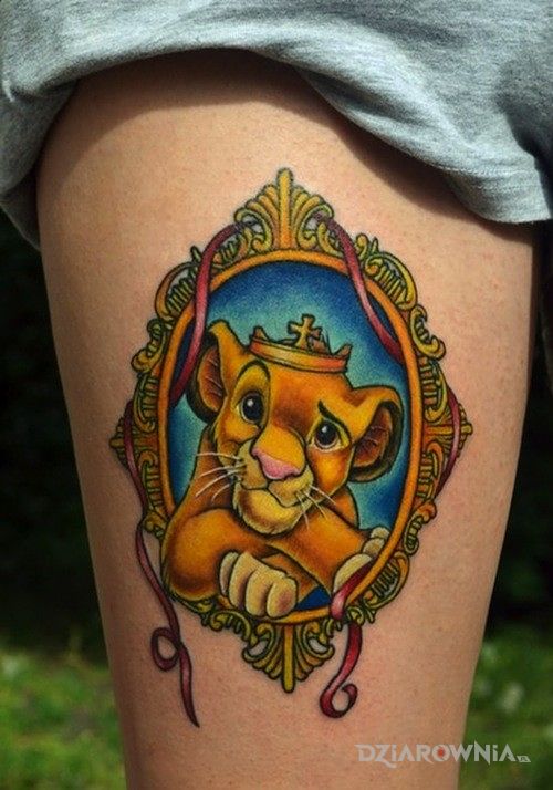 Tatuaż simba - postacie
