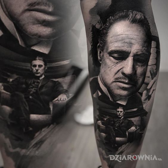 Tatuaż corleone - realistyczne
