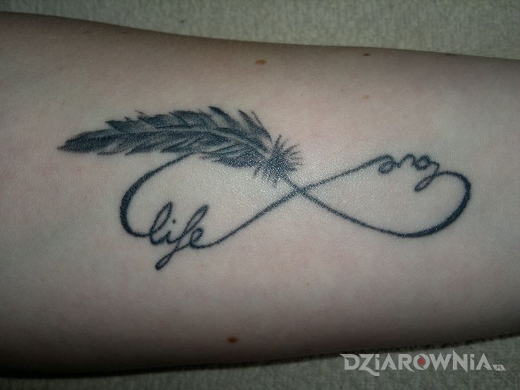 Tatuaż życie i miłość - napisy