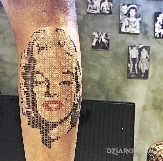 Tatuaż marilyn monroe - twarze