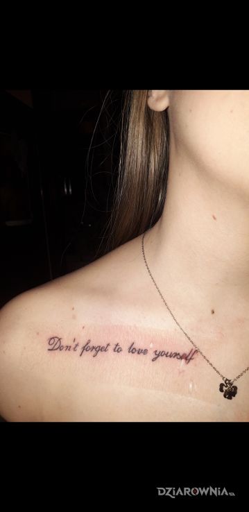 Tatuaż dont - napisy