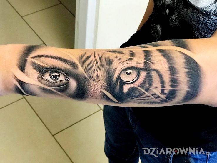 Tatuaż tygrys - zwierzęta
