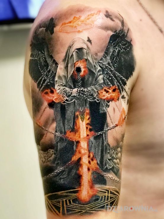 Tatuaż anioł śmierci - anioły