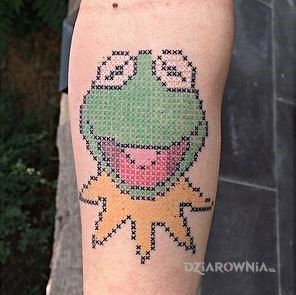 Tatuaż kermit - postacie