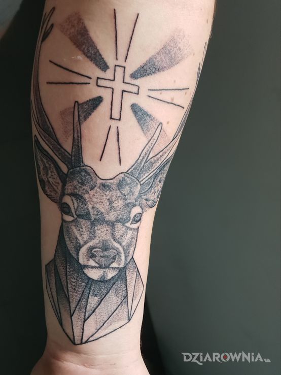 Tatuaż jeleń - zwierzęta