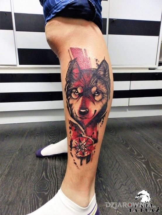 Tatuaż wilk - patriotyczne