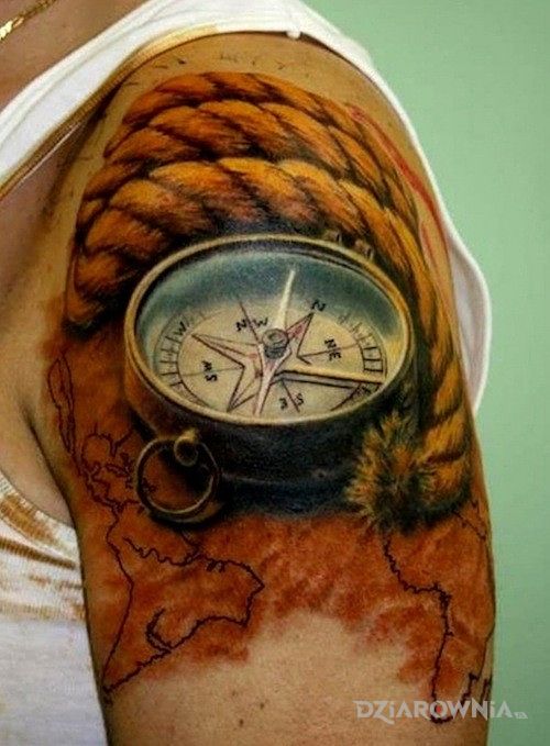Tatuaż kompas - pozostałe