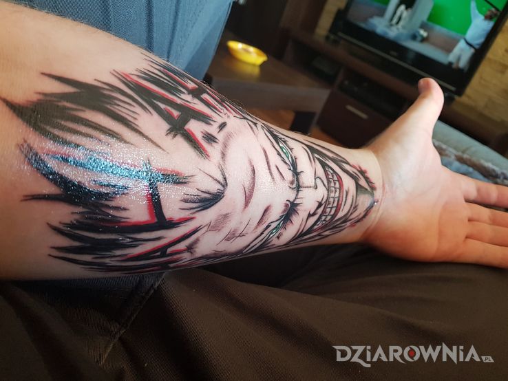 Tatuaż joker - twarze