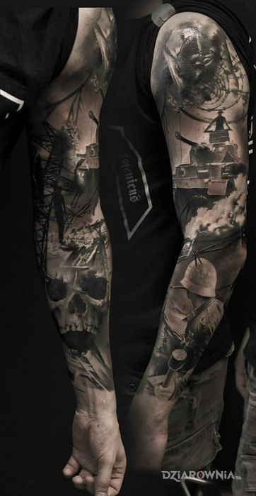 Tatuaż wojenny klimat - 3D