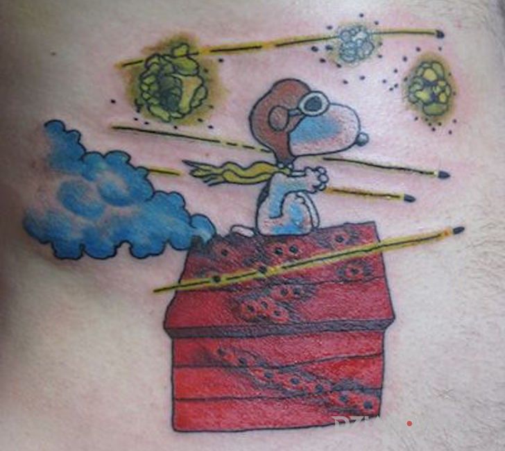 Tatuaż czerwony baron - postacie