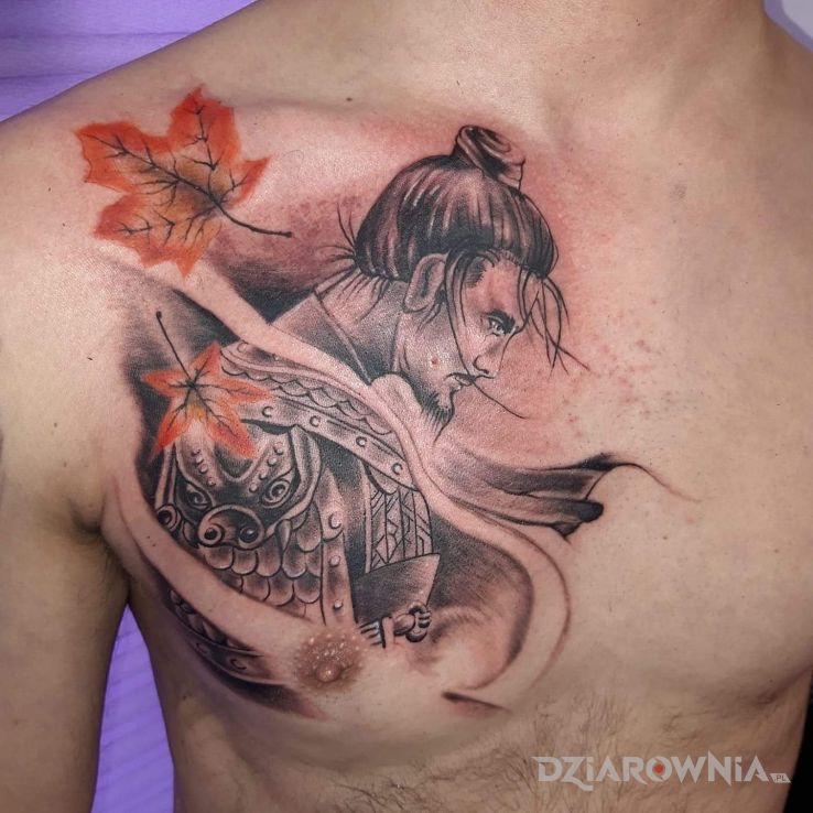 Tatuaż wojownik - japońskie