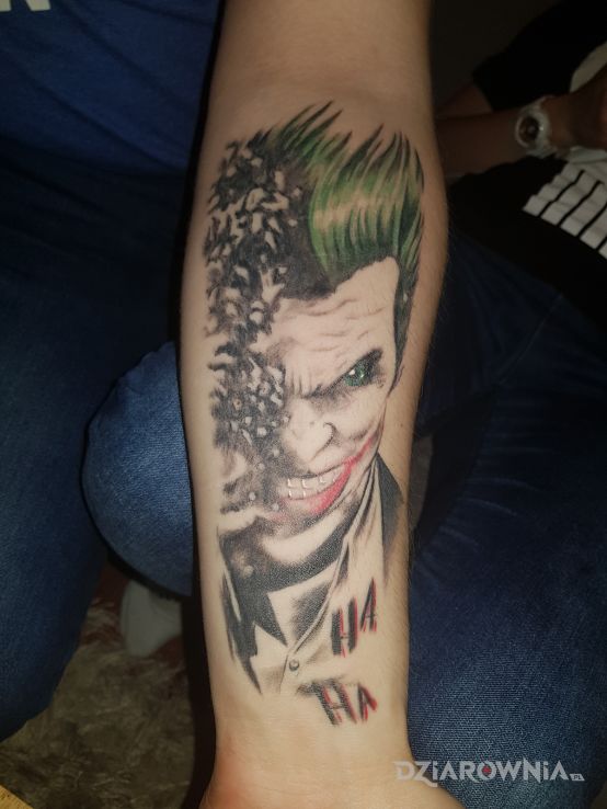 Tatuaż joker - twarze