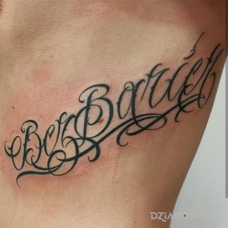 Tatuaż bez barier - napisy