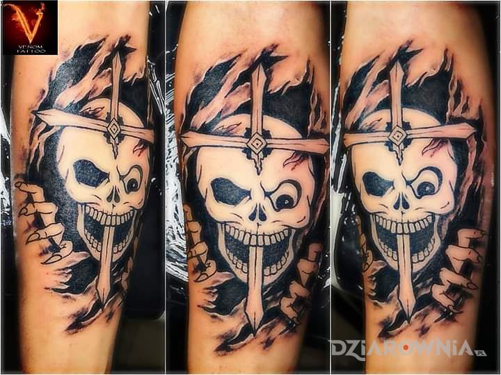 Tatuaż czaszunia - czaszki