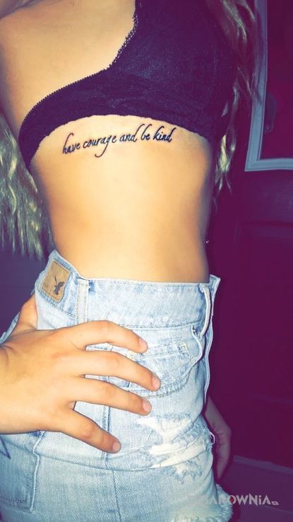 Tatuaż żeby każdy taki był - napisy