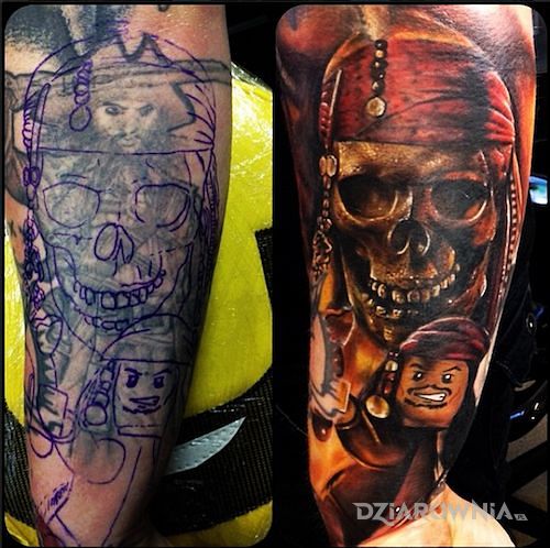 Tatuaż stare i nowe - realistyczne
