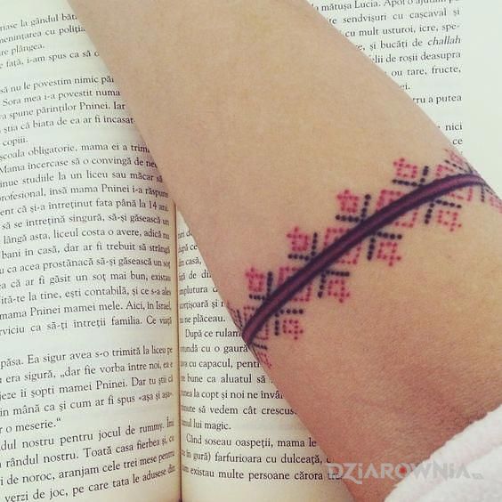 Tatuaż opaska - kolorowe