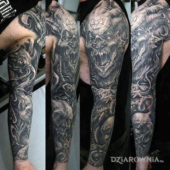 Tatuaż diabły - demony