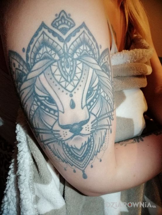 Tatuaż lion - zwierzęta