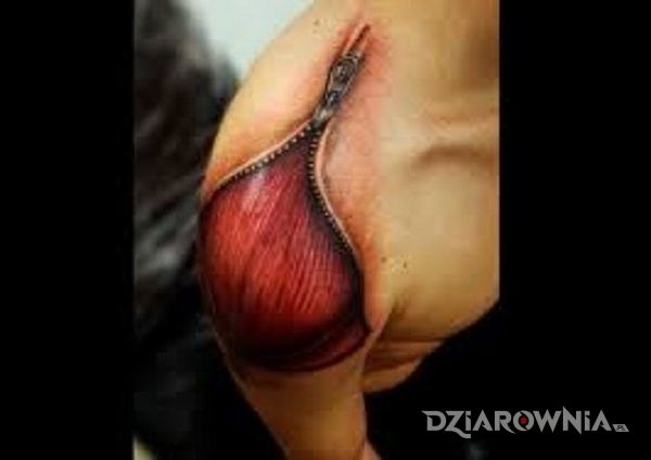 Tatuaż płat mięśnia - 3D