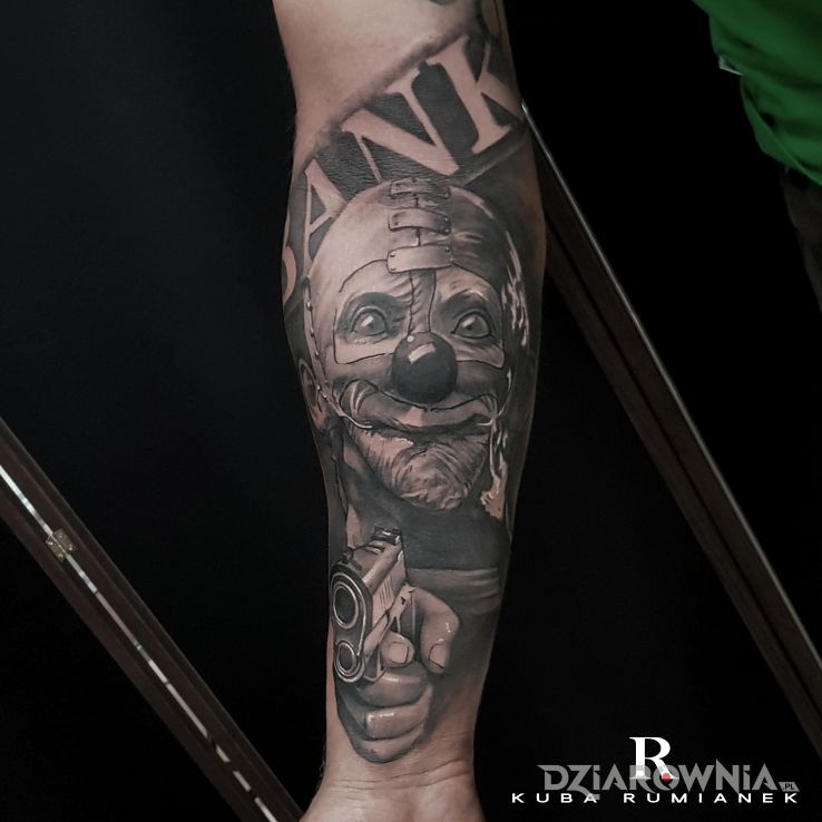 Tatuaż clown - więzienne