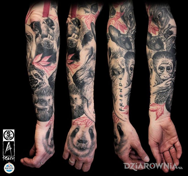 Tatuaż zwierzątka - zwierzęta