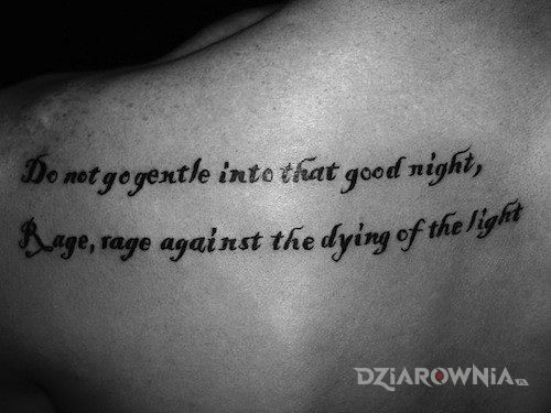 Tatuaż napis - napisy