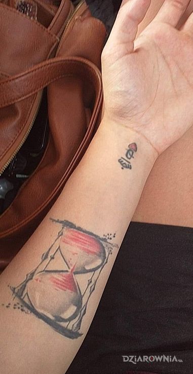 Tatuaż klepsydradama - kolorowe