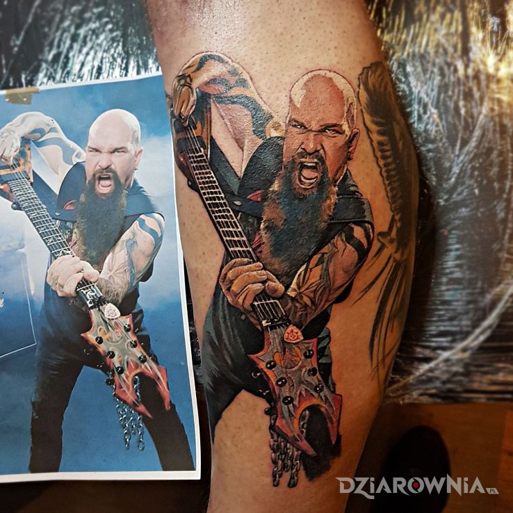 Tatuaż slayer k - sławnych osób