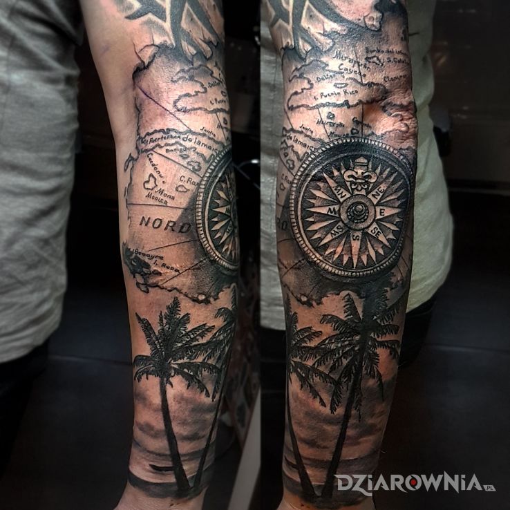 Tatuaż compas - pozostałe