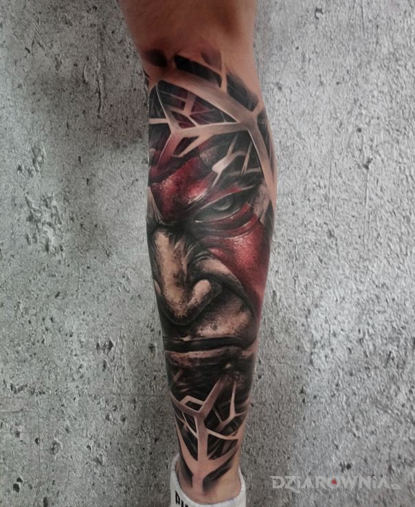 Tatuaż god of war tattoo - anatomiczne