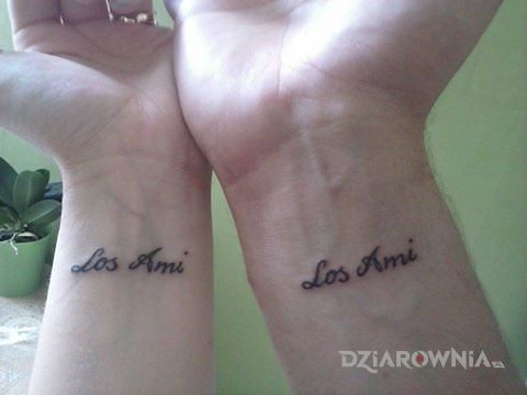 Tatuaż los ami - miłosne