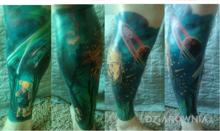 Tatuaż dziewczynka z misiem - pozostałe