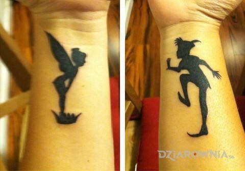 Tatuaż piotruś pan i dzwoneczek - postacie