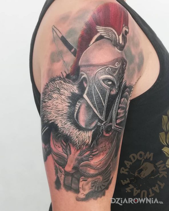 Tatuaż gladiator ciąg dalszy - kolorowe