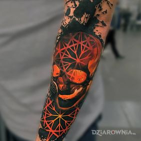 Pomarańczowa czaszka