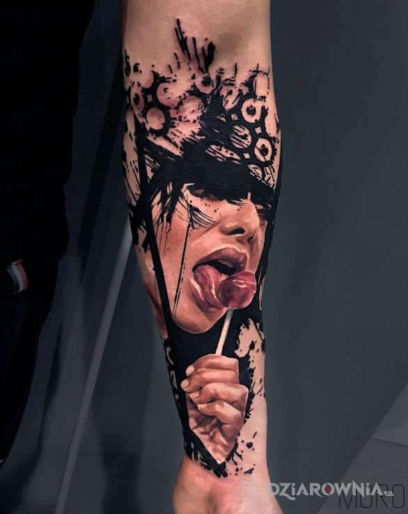 Tatuaż projekt autorski igoryoshi - kolorowe