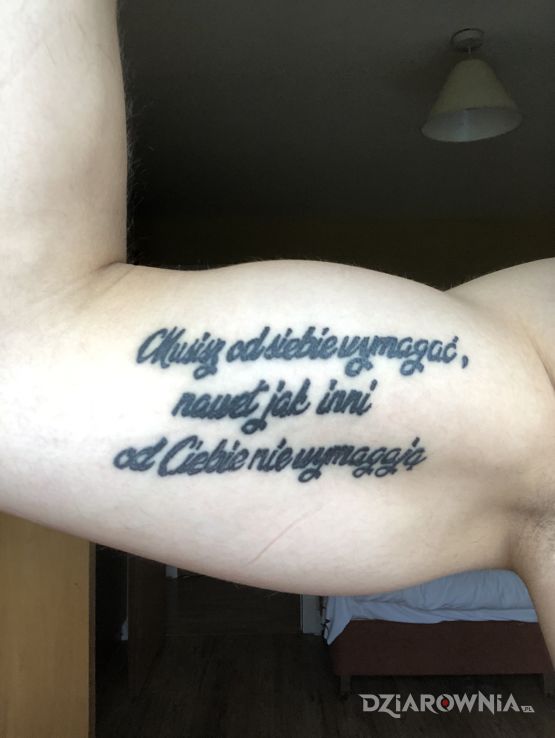 Tatuaż sentencja - napisy
