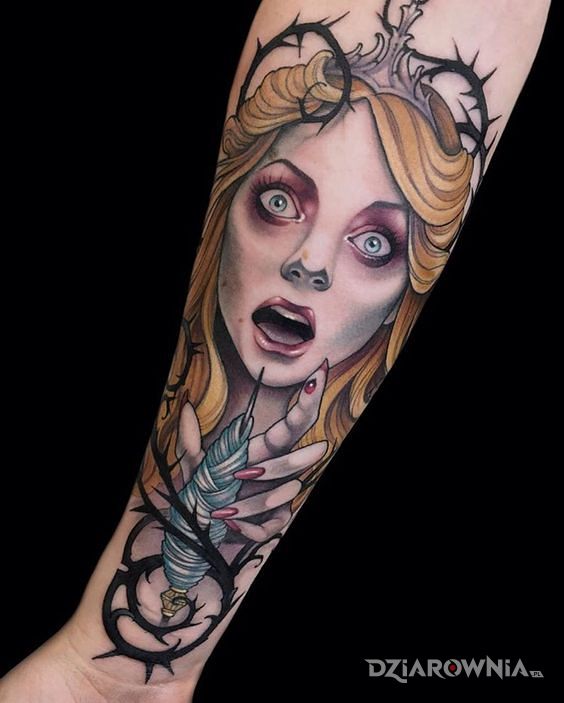 Tatuaż alicja - kolorowe